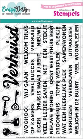 CarlijnDesign Clear Stamps Onderteksten Verhuisd (CDST-0139) CarlijnDesign Clear Stamps Onderteksten Verhuisd (CDST-0139)