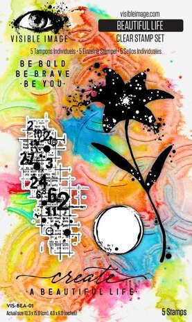 Visible Image Beautiful Life A6 Stamp Set (VIS-BEA-01) Visible Image Beautiful Life A6 Stamp Set (VIS-BEA-01)
