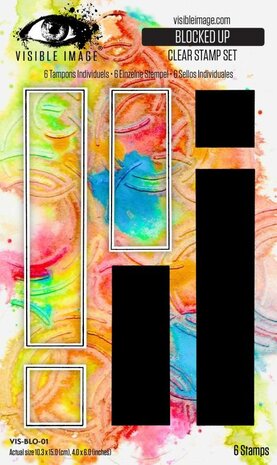 Visible Image Blocked Up A6 Stamp Set (VIS-BLO-01) Visible Image Blocked Up A6 Stamp Set (VIS-BLO-01)