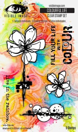 Visible Image Colourful Life A6 Stamp Set (VIS-COL-01) Visible Image Colourful Life A6 Stamp Set (VIS-COL-01)