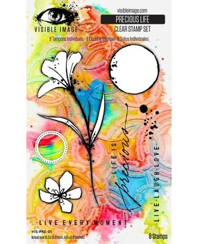 Visible Image Precious Life A6 Stamp Set (VIS-PRE-01)