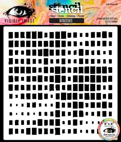 Visible Image Windows 6x6 Inch Stencil (VIS-WIN-02)