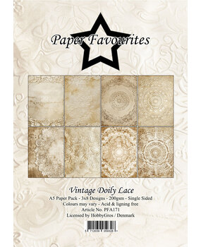 Paper Favourites Vintage Doily Lace A5 Paper Pad (PFA171) Paper Favourites Vintage Doily Lace A5 Paper Pad (PFA171)