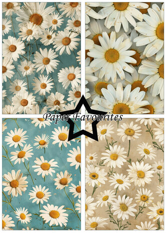 Paper Favourites Vintage Daisies A5 Paper Pad (PFA170)