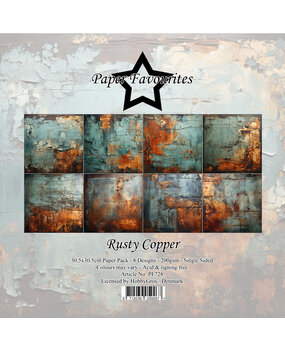 Paper Favourites Rusty Copper 12x12 Inch Paper Pad (PF728)