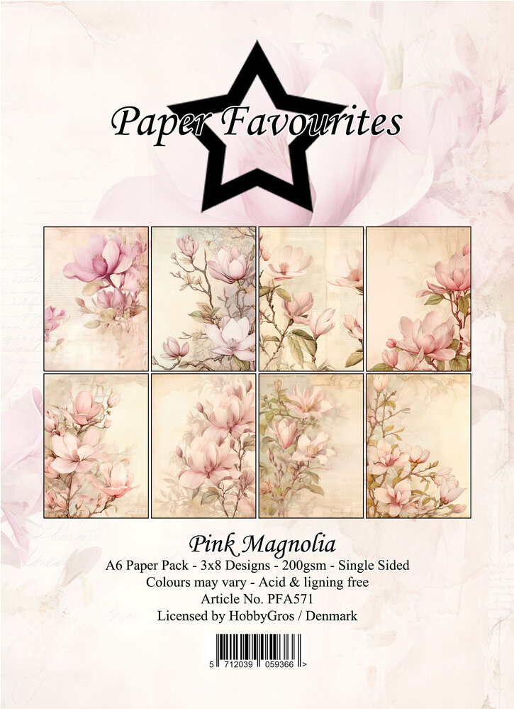 Paper Favourites Pink Magnolia A6 Paper Pad (PFA571)