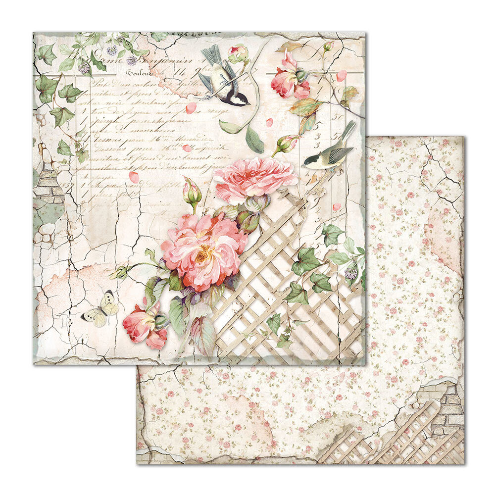 Stamperia House of Roses 12x12 Inch Paper Pack (SBBL66) Stamperia House of Roses 12x12 Inch Paper Pack (SBBL66)