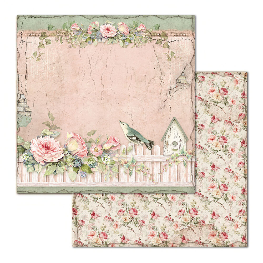 Stamperia House of Roses 12x12 Inch Paper Pack (SBBL66) Stamperia House of Roses 12x12 Inch Paper Pack (SBBL66)