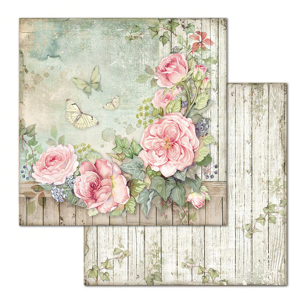 Stamperia House of Roses 12x12 Inch Paper Pack (SBBL66) Stamperia House of Roses 12x12 Inch Paper Pack (SBBL66)