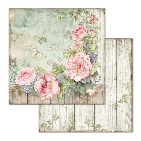 Stamperia House of Roses 12x12 Inch Paper Pack (SBBL66) Stamperia House of Roses 12x12 Inch Paper Pack (SBBL66)