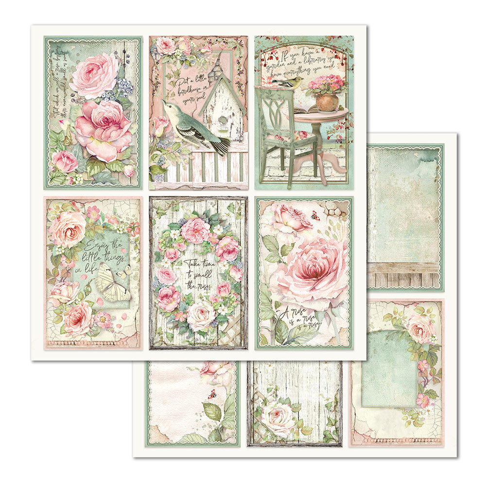 Stamperia House of Roses 12x12 Inch Paper Pack (SBBL66) Stamperia House of Roses 12x12 Inch Paper Pack (SBBL66)