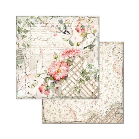 Stamperia House of Roses 8x8 Inch Paper Pack (SBBS08)