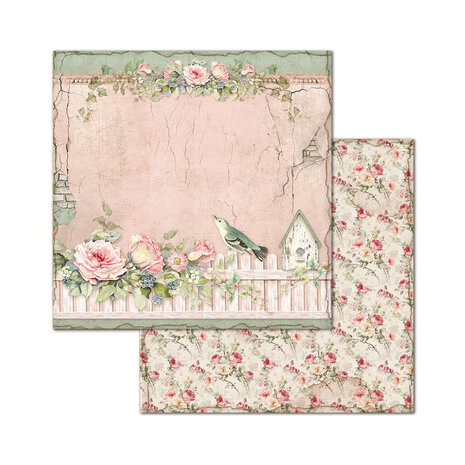 Stamperia House of Roses 8x8 Inch Paper Pack (SBBS08) Stamperia House of Roses 8x8 Inch Paper Pack (SBBS08)