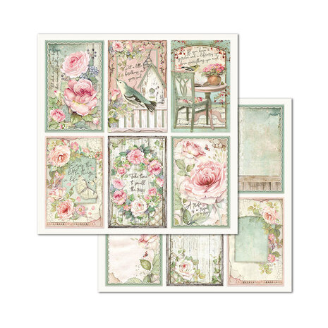 Stamperia House of Roses 8x8 Inch Paper Pack (SBBS08) Stamperia House of Roses 8x8 Inch Paper Pack (SBBS08)