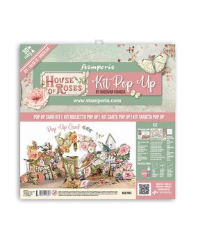 Stamperia Pop Up Kit 12x12 Inch House of Roses (SBPOP02)