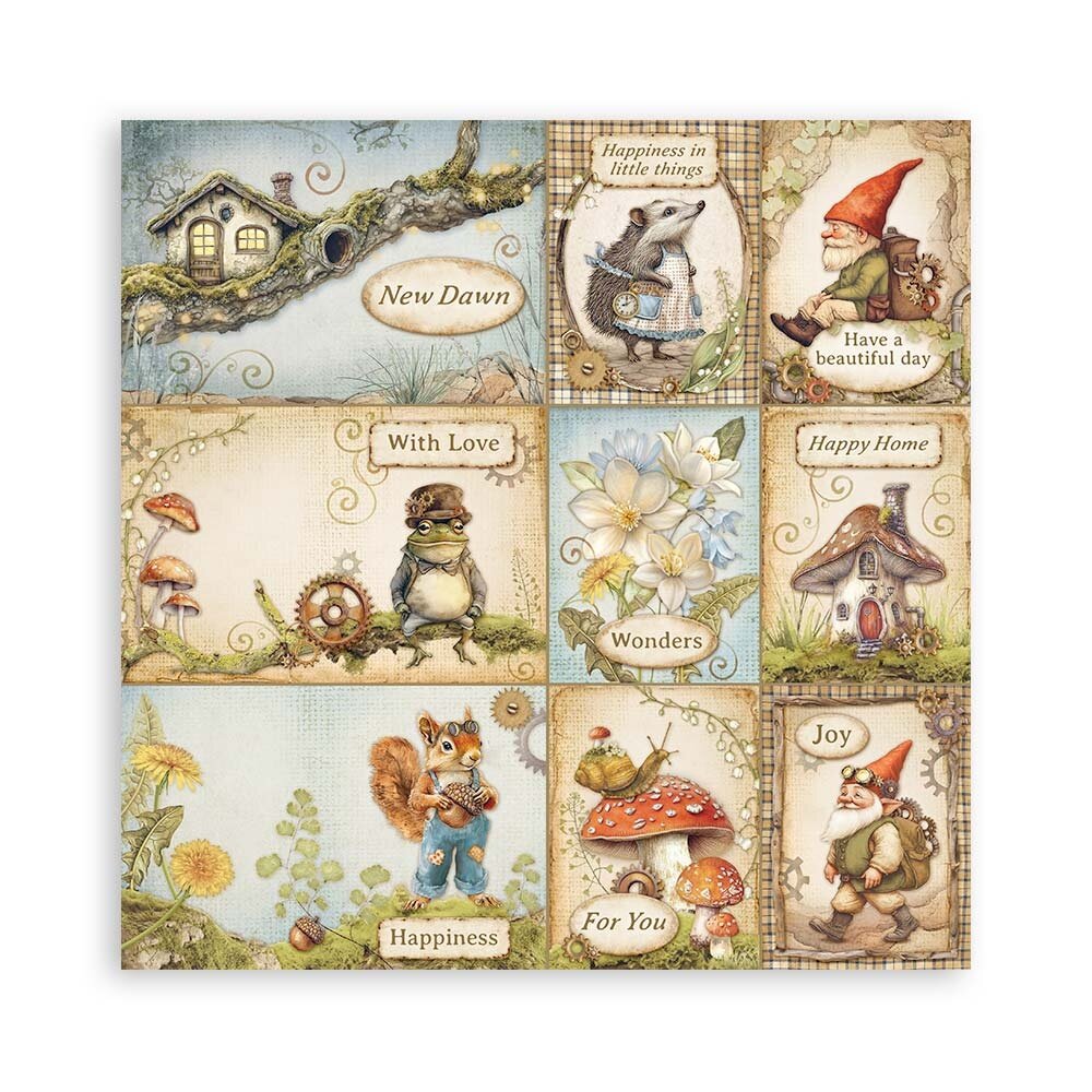 Stamperia Hidden Grove 8x8 Inch Paper Pack Maxi Backgrounds Selection (Single Face) (SBBSXB10) Stamperia Hidden Grove 8x8 Inch Paper Pack Maxi Backgrounds Selection (Single Face) (SBBSXB10)