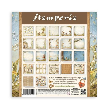 Stamperia Hidden Grove 8x8 Inch Paper Pack Maxi Backgrounds Selection (Single Face) (SBBSXB10) Stamperia Hidden Grove 8x8 Inch Paper Pack Maxi Backgrounds Selection (Single Face) (SBBSXB10)