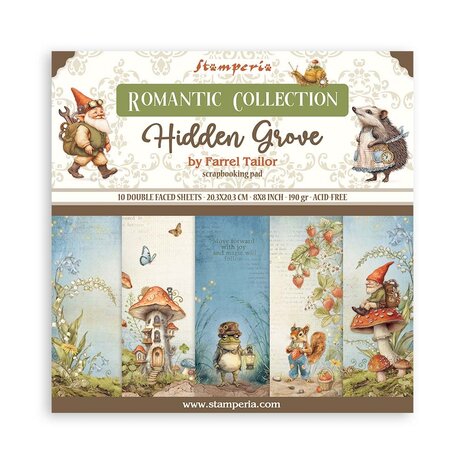 Stamperia Hidden Grove 8x8 Inch Paper Pack (SBBS124) Stamperia Hidden Grove 8x8 Inch Paper Pack (SBBS124)