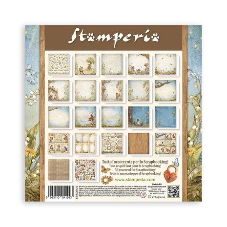 Stamperia Hidden Grove 12x12 Inch Paper Pack Maxi Backgrounds Selection (Single Face) (SBBXLB22) Stamperia Hidden Grove 12x12 Inch Paper Pack Maxi Backgrounds Selection (Single Face) (SBBXLB22)
