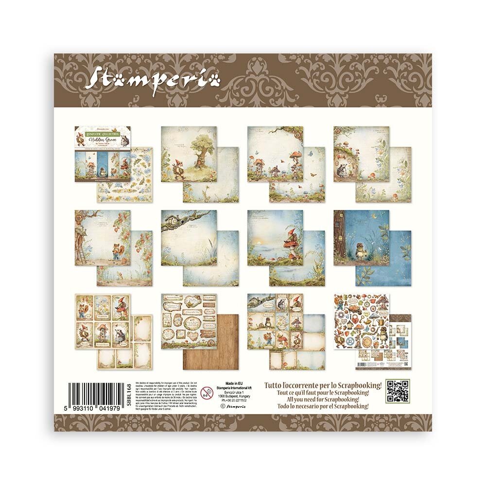 Stamperia Hidden Grove 12x12 Inch Paper Pack (SBBL168) Stamperia Hidden Grove 12x12 Inch Paper Pack (SBBL168)