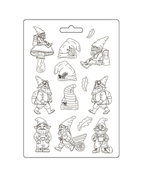 Stamperia Hidden Grove A5 Soft Mould (K3PTA5669) (DISCONTINUED)