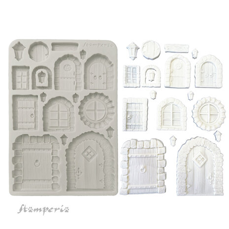 Stamperia Hidden Grove A5 Silicon Mold Door and Window (KACMA576)