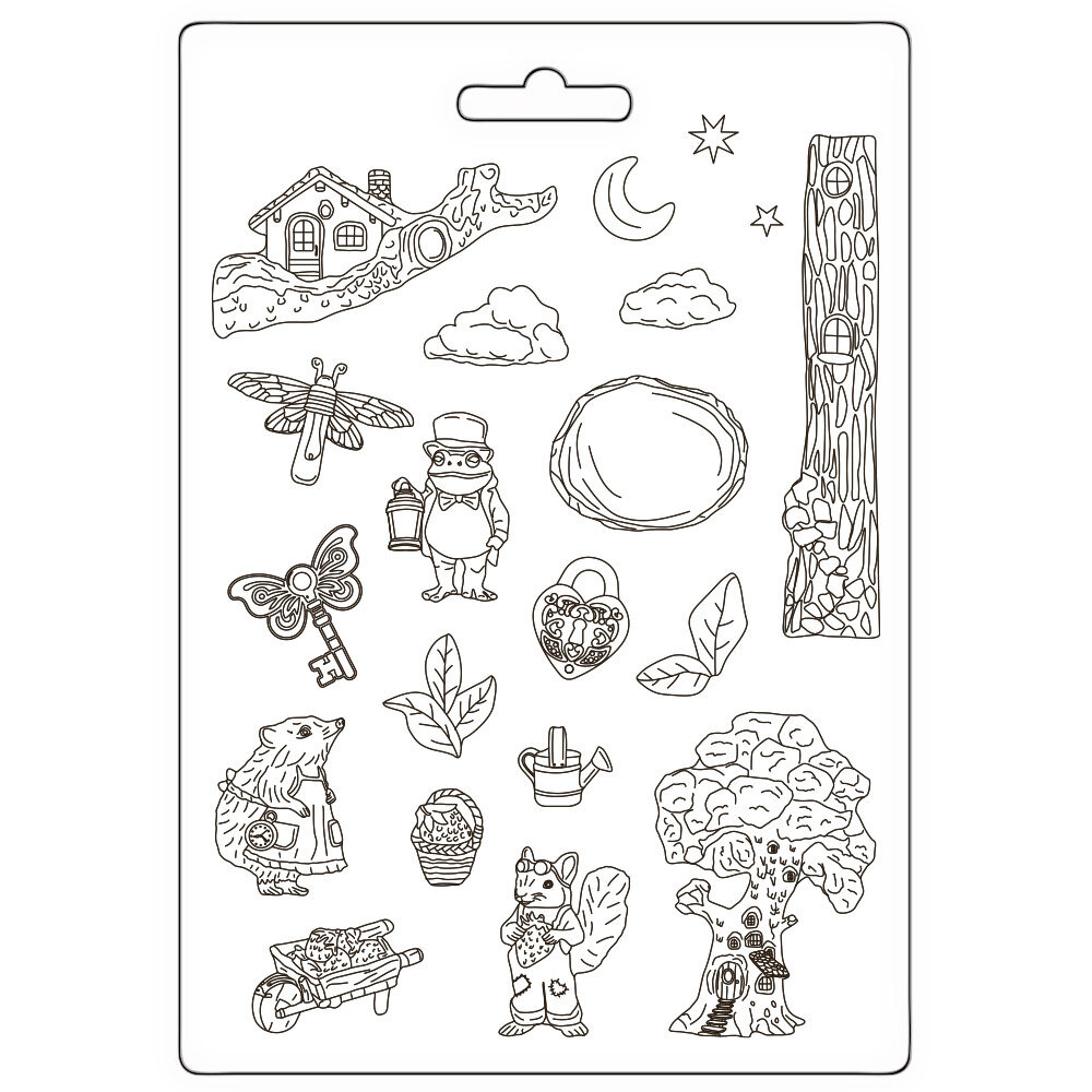 Stamperia Hidden Grove A4 Soft Mould (K3PTA4590) (DISCONTINUED)