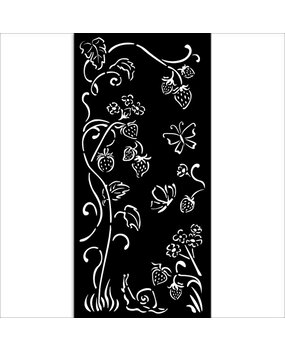 Stamperia Hidden Grove Thick Stencil 12x25cm Strawberries (KSTDL115)