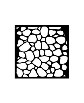 Stamperia Hidden Grove Thick Stencil 12x12cm Stone Pattern (KSTDS30)