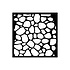 Hidden Grove Thick Stencil 12x12cm Stone Pattern (KSTDS30)