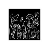 Stamperia Hidden Grove Thick Stencil 12x12cm Mushrooms (KSTDS31) (DISCONTINUED)
