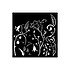 Hidden Grove Thick Stencil 12x12cm Flowers (KSTDS28)