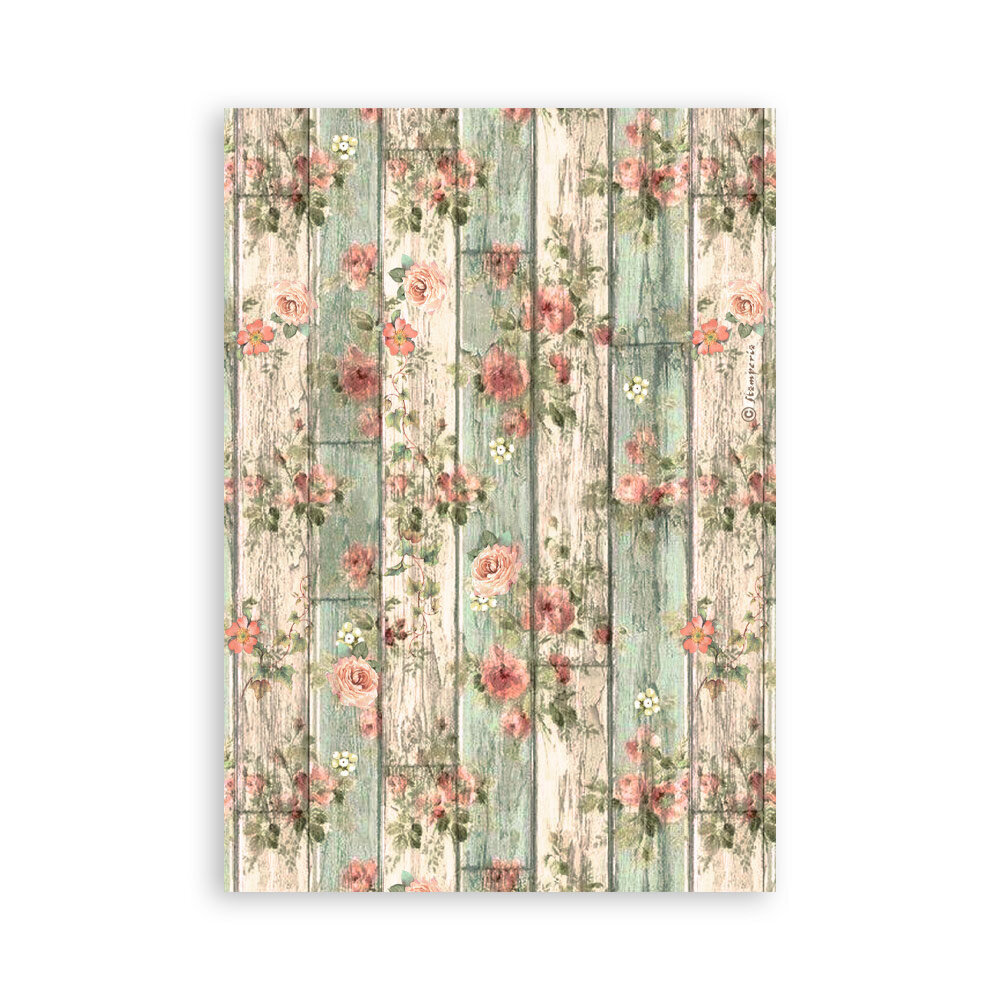 Stamperia House of Roses A5 Washi Pad (8pcs) (SBW18) Stamperia House of Roses A5 Washi Pad (8pcs) (SBW18)