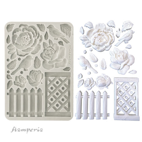Stamperia House of Roses A5 Silicon Mold Fence (KACMA559)