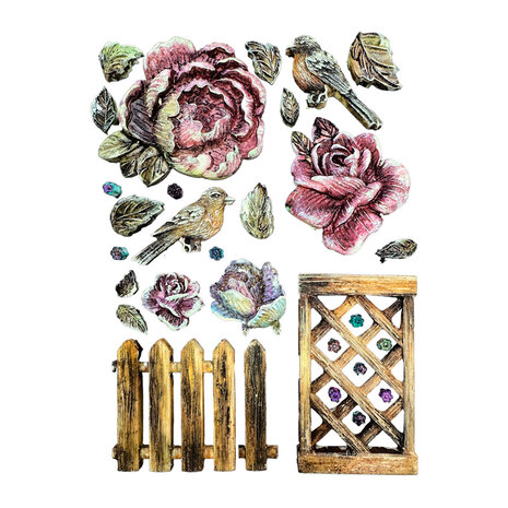 Stamperia House of Roses A5 Silicon Mold Fence (KACMA559)