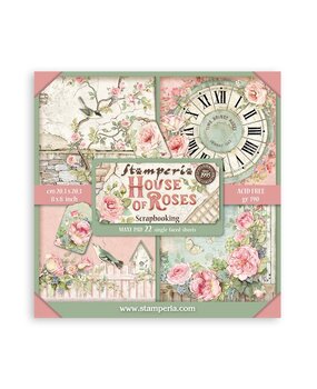 Stamperia House of Roses 8x8 Inch Paper Pack Maxi Backgrounds Selection (Single Face) (SBBSXB11) Stamperia House of Roses 8x8 Inch Paper Pack Maxi Backgrounds Selection (Single Face) (SBBSXB11)