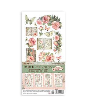 Stamperia House of Roses 6x12 Inch Paper Cut-outs (4pcs) (SBBCT11) (DISCONTINUED) Stamperia House of Roses 6x12 Inch Paper Cut-outs (4pcs) (SBBCT11) (DISCONTINUED)