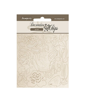 Stamperia House of Roses Decorative Chips Roses (SCB258) Stamperia House of Roses Decorative Chips Roses (SCB258)