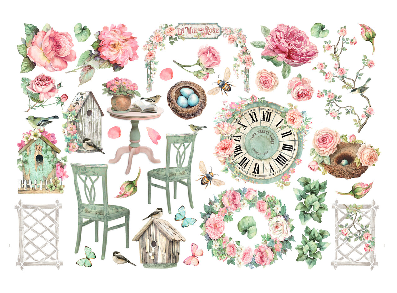 Stamperia House of Roses Ephemera (37pcs) (DFLCT62)