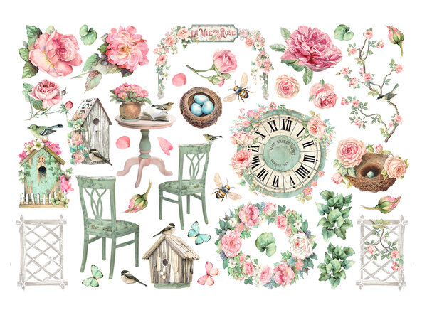 Stamperia House of Roses Ephemera (37pcs) (DFLCT62)
