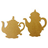 Stamperia House of Roses MDF Crafty Shapes Blanks Tea Pot (2pcs) (KLSM42) Stamperia House of Roses MDF Crafty Shapes Blanks Tea Pot (2pcs) (KLSM42)