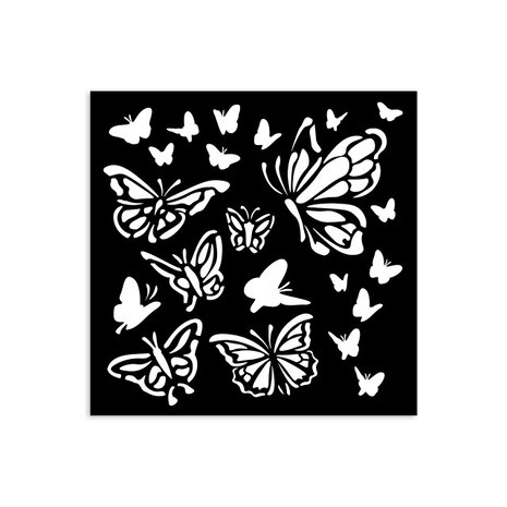 Stamperia House of Roses Thick Stencil 12x12cm Papillon (KSTDS34) Stamperia House of Roses Thick Stencil 12x12cm Papillon (KSTDS34)
