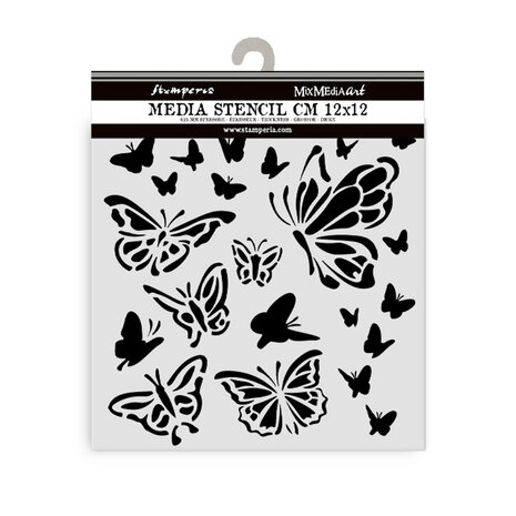 Stamperia House of Roses Thick Stencil 12x12cm Papillon (KSTDS34) Stamperia House of Roses Thick Stencil 12x12cm Papillon (KSTDS34)