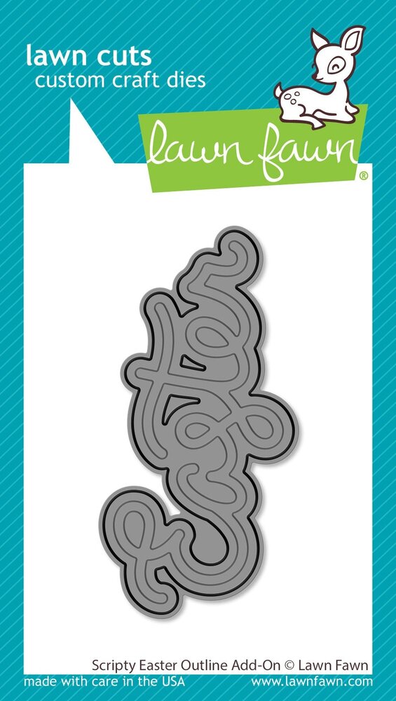 Lawn Fawn Scripty Easter Outline Add-On Lawn Cuts Custom Craft Dies (LF3690) Lawn Fawn Scripty Easter Outline Add-On Lawn Cuts Custom Craft Dies (LF3690)