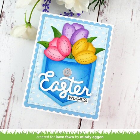 Lawn Fawn Scripty Easter Lawn Cuts Custom Craft Dies (LF3689)
