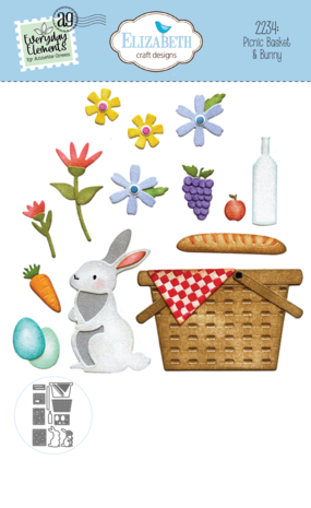 Elizabeth Craft Designs Sunny Days Die Picnic Basket & Bunny (2234) Elizabeth Craft Designs Sunny Days Die Picnic Basket & Bunny (2234)