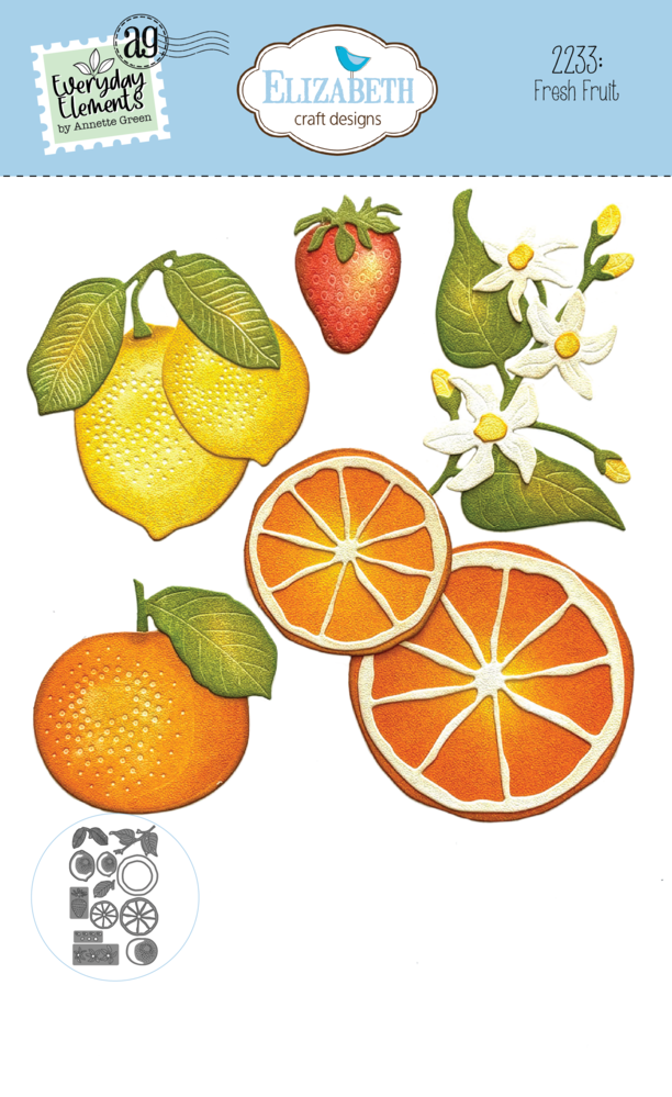 Elizabeth Craft Designs Sunny Days Die Fresh Fruit (2233)