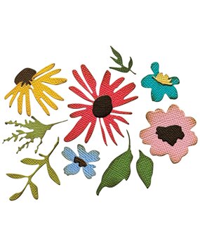 Sizzix 2D Texture Fades w/ Thinlits Die by Tim Holtz Vault Side-Order Floristry (1+11pcs) (666872) Sizzix 2D Texture Fades w/ Thinlits Die by Tim Holtz Vault Side-Order Floristry (1+11pcs) (666872)