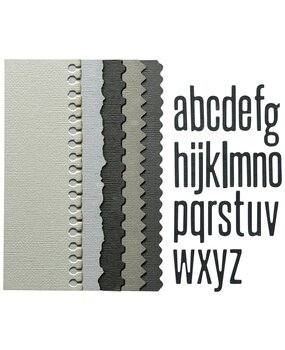 Sizzix Thinlits Die by Tim Holtz Vault Edges (31pcs) (666873) Sizzix Thinlits Die by Tim Holtz Vault Edges (31pcs) (666873)