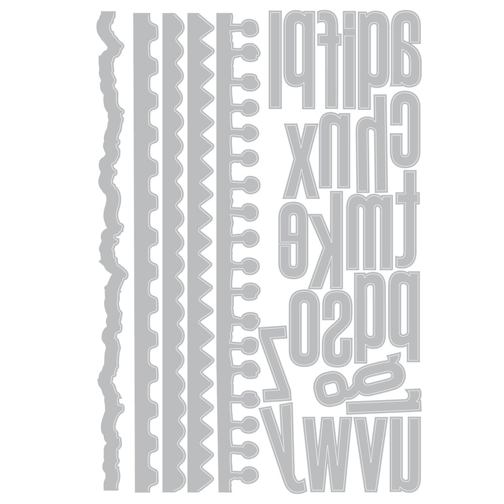 Sizzix Thinlits Die by Tim Holtz Vault Edges (31pcs) (666873) Sizzix Thinlits Die by Tim Holtz Vault Edges (31pcs) (666873)